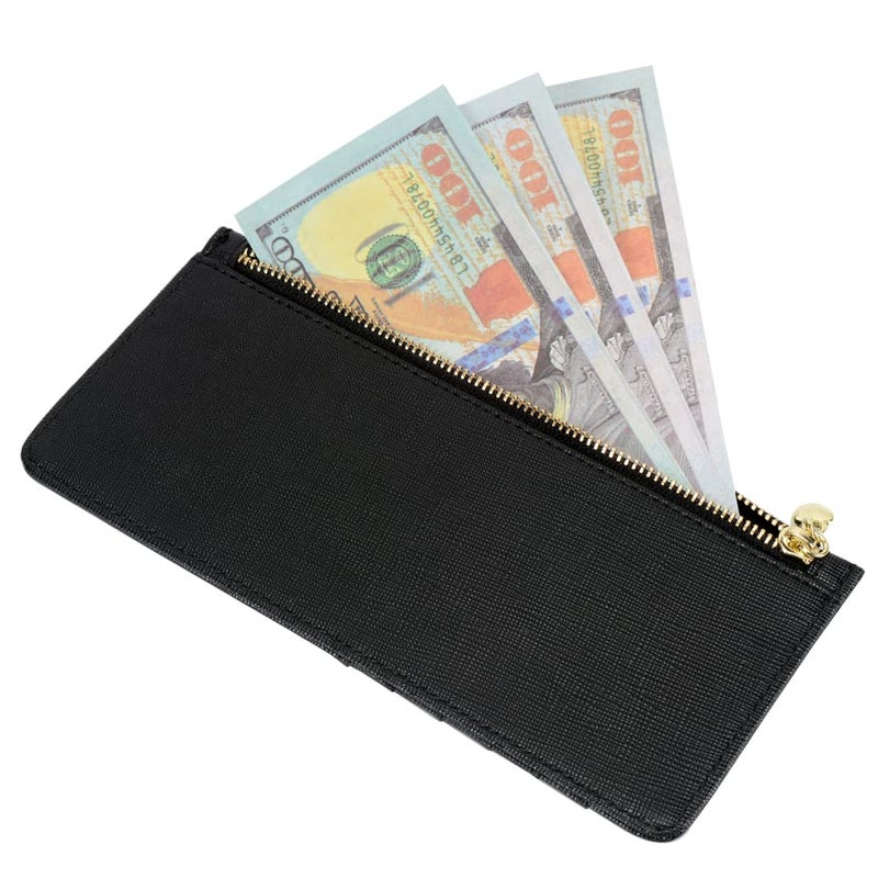 ARRIZO Women's Credit Card Wallet Slim Long Card Wallet Holder with Zipper Pocket for Cash, Coin, Receipt, ID Card - Image 4